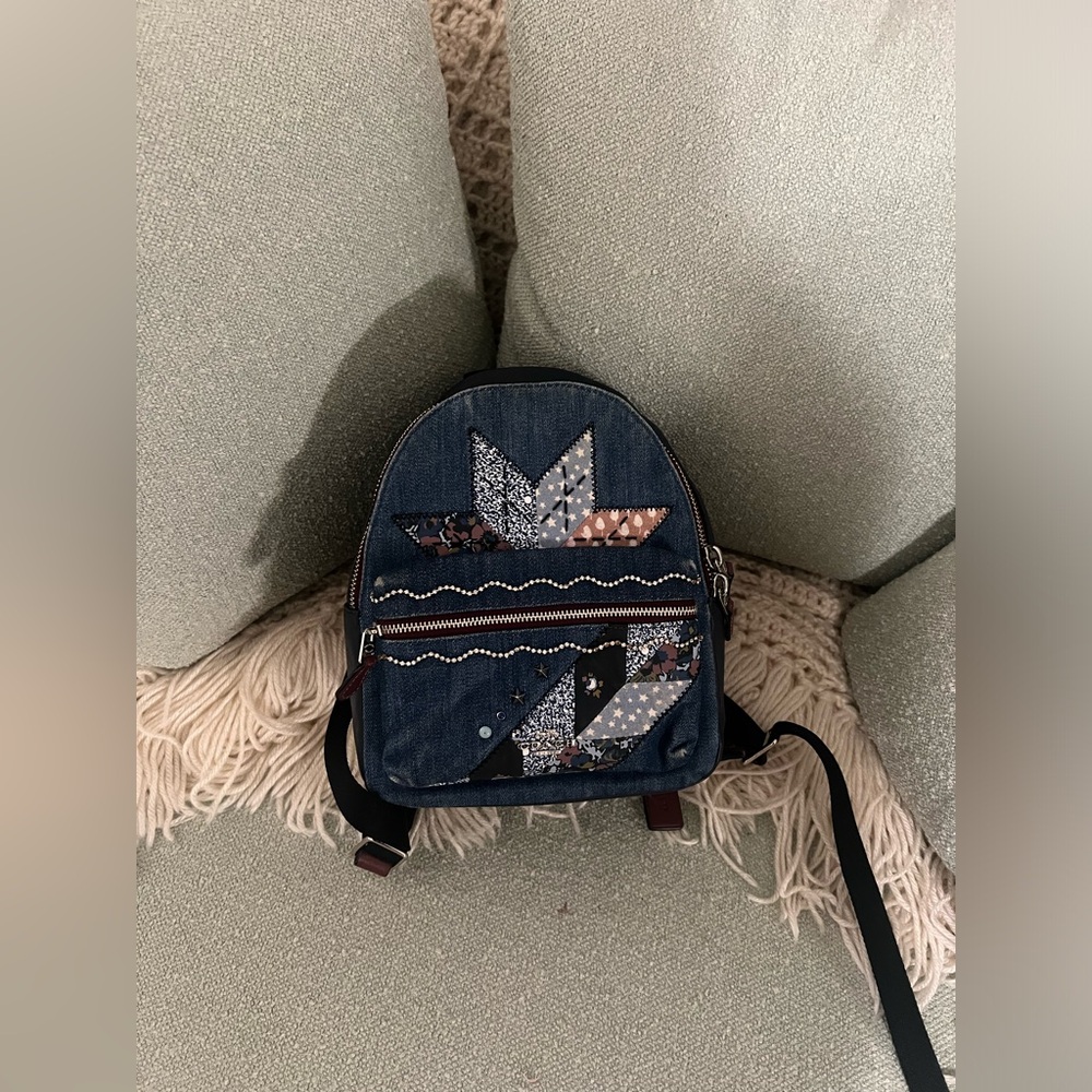 Coach Mini Charlie Backpack with Star Detailing